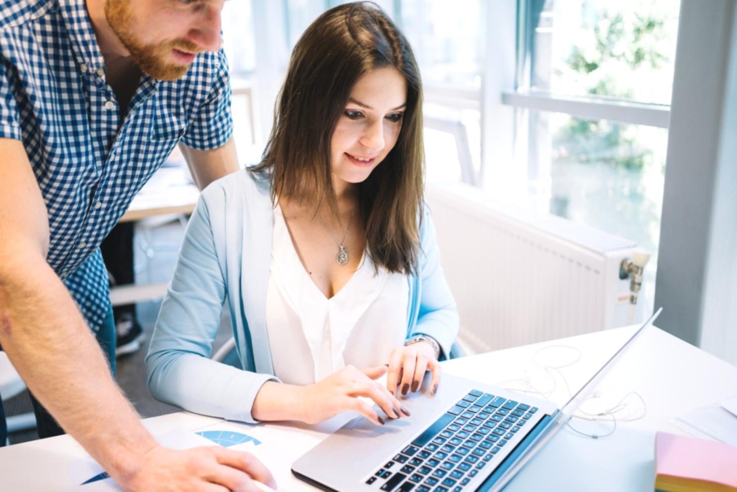 Financial analyst reviewing balance sheet trends